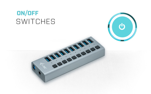 I-TEC USB 3.0 HUB 10 PORT 48 W I-TEC USB 3.0 HUB 10 PORT 48 W