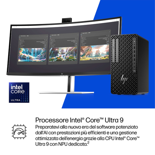 Desktop Computer HP Z1 G1i - Intel Core Ultra 9 285 - 32 GB - 1 TB PCI Express NVMe 4.0 SSD - Tower - Nero - Intel Q870 Ch