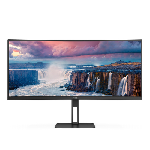AOC V5 CU34V5C/BK. Display diagonal: 86.4 cm (34"), Display resolution: 3440 x 1440 pixels, HD type: Wide Quad HD, Display