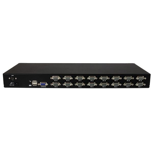 StarTech.com SV1631DUSBUK KVM Switchbox - TAA Compliant - 16 Computer(s) - 1920 x 1440 - 1U - Rack-mountable, Desktop