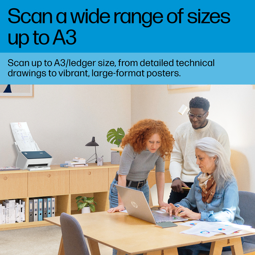 HP Scanjet Enterprise Flow 9000 s1 Einzugsscanner - 600 x 600 dpi Optische Auflösung - 24-bit Farbtiefe - 48-bit Graustufe