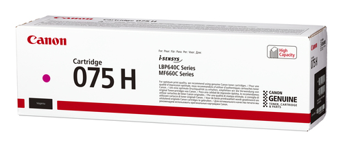 Canon 075 H M Original Laser Toner Cartridge - Magenta Pack - 2,500 pages
