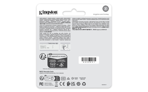 IronKey Locker+ 50 G2 32 GB USB 3.0, USB 3.1, USB 3.2 (Geração 1), USB tipo A Unidade Flash - AES de 256 bits - Compatível