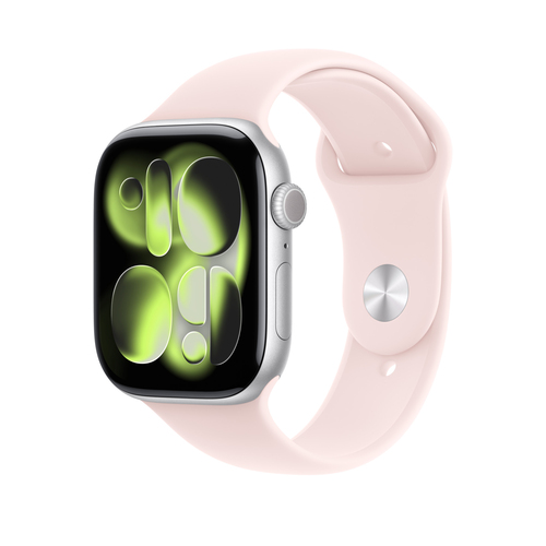 Apple Einstellbar Smartwatch-Band - Medium (M)/Large (L) - Pin & Tuck Aufsatz - Pink - Fluorelastomer