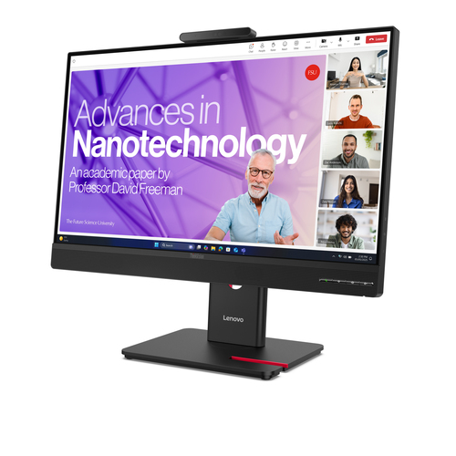 Lenovo ThinkVision T27QD-4v 27" Class Webcam WQHD LED Monitor - 16:9 - Eclipse Black - 68.6 cm (27") Viewable - In-plane S