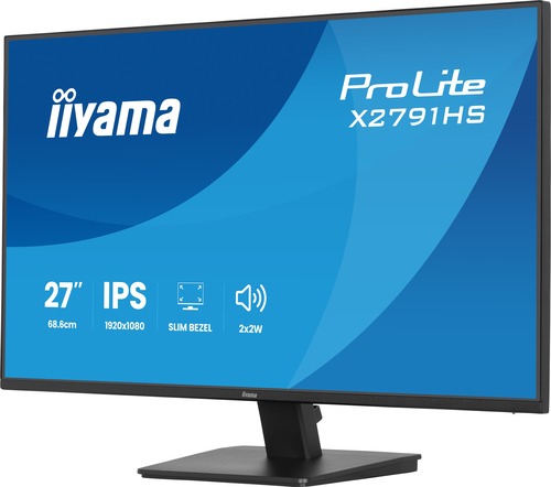 iiyama ProLite X2791HS-B1. Bildschirmdiagonale: 68,6 cm (27"), Display-Auflösung: 1920 x 1080 Pixel, HD-Typ: Full HD, Bild