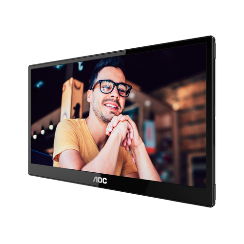 AOC 16T3EA. Display diagonal: 39.6 cm (15.6"), Display resolution: 1920 x 1080 pixels, HD type: Full HD. USB port type: US