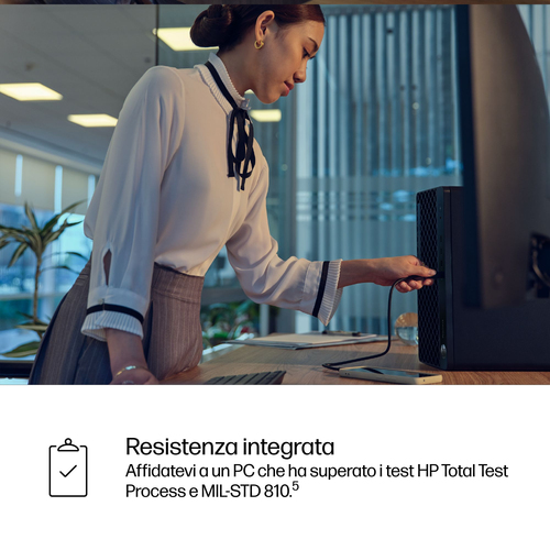 Desktop Computer HP Business Desktop ProDesk 4 G1i - Intel Core Ultra 5 235 - Tecnologia vPro - 8 GB - 512 GB PCI Express 