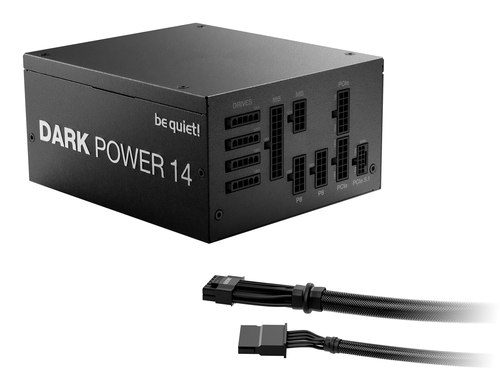 be quiet! Dark Power 14 P14-1000W EPS12V, EPS 2.92, ATX 3.1 Modular Stromversorgung - 1 kW - Schwarz - Intern, ATX - 120 V