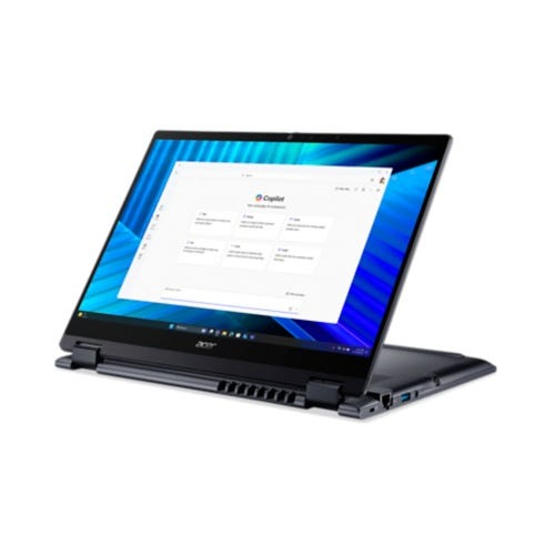 Acer TravelMate P4 Spin 14 TMP414RN-55-TCO Copilot+ PC 2 in 1 Notebook - WUXGA - Intel 225U - Blau - Intel Chip - Windows 