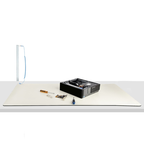 StarTech.com LG-ANTI-STATIC-MAT. Produktfarbe: Beige, Spitzenmaterial: Polyvinylchlorid (PVC), Material Unterseite: Polyvi