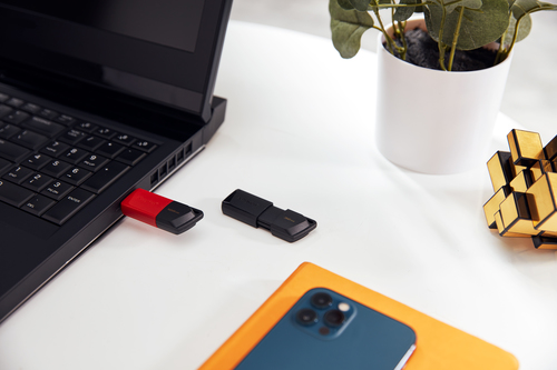 Lecteur flash Kingston DataTraveler Exodia M DTXM - 128 Go - USB 3.2 (Gen 1) - Rouge, Noir - 1 Paquet