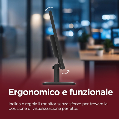 Lenovo L24-4e Monitor SCATOLA APERTA E DANNEGGIATA Dimensioni diagonale schermo: 60,5 cm (23.8"), Risoluzione del display: