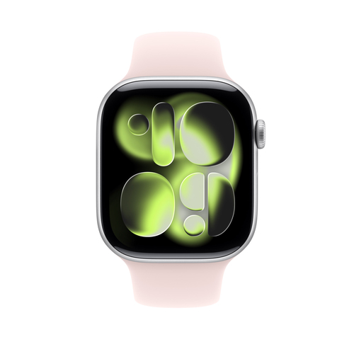 Apple Einstellbar Smartwatch-Band - Medium (M)/Large (L) - Pin & Tuck Aufsatz - Pink - Fluorelastomer