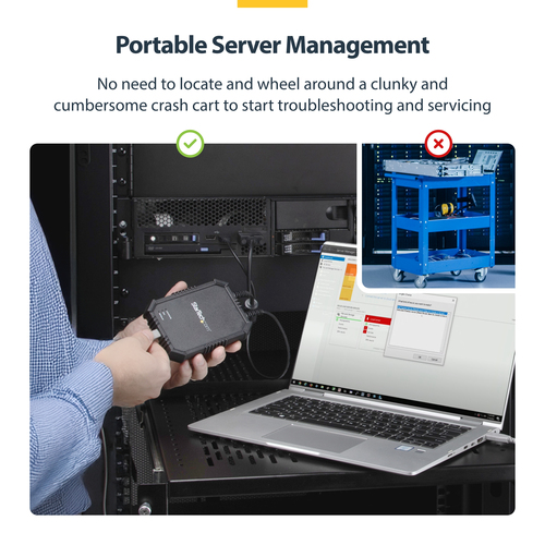 StarTech.com KVM Console - Wired - TAA Compliant - 1 Local User(s) - WUXGA - 1920 x 1200 Maximum Video Resolution - 1 x US