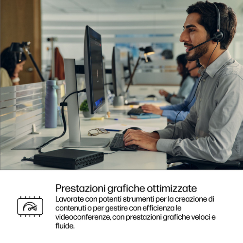 Desktop Computer HP Business Desktop ProDesk 4 G1i - Intel Core Ultra 5 235T - Tecnologia vPro - 8 GB - 256 GB PCI Express