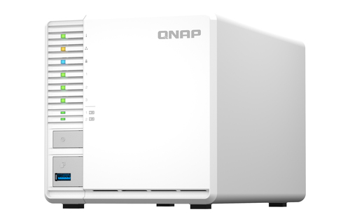 QNAP TS-364-8G 3 x Total de compartimentos Sistema de armazenamento SAN/NAS - 5 GB Flash Memory Capacity Celeron Quad-core