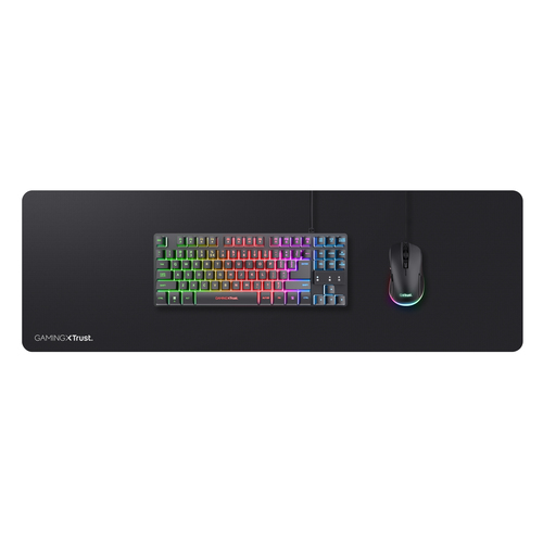 Trust Gaming GXT 758 XXL Gaming-Mauspad - Texturiert - 930 mm x 300 mm x 3 mm Abmessung - Schwarz - Gummi - Rutschfest