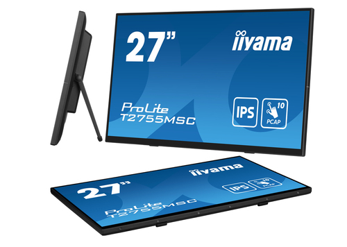 iiyama ProLite T2755MSC-B1 27 Zoll Klasse LED-Touchscreen-Monitor - 16:9 Format - 5 ms Reaktionszeit - 68,6 cm (27 Zoll) V