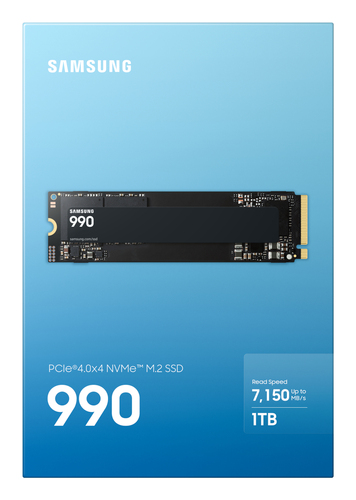 SSD Samsung 990 - M.2 2280 Interne - 1 To - PCI Express NVMe (PCI Express NVMe 4.0 x4) - Noir - Ordinateur de bureau, Note