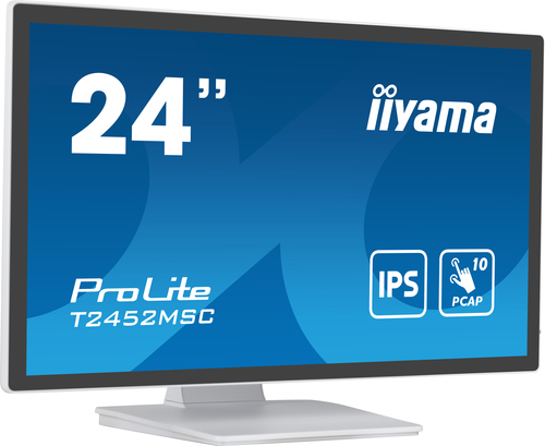 iiyama ProLite T2452MSC-W1 24 Zoll Klasse LCD-Touchscreen-Monitor - 16:9 Format - 14 ms Reaktionszeit - 60,5 cm (23,8 Zoll