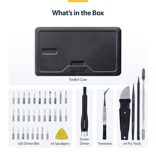 StarTech.com LAPTOP-TOOL-KIT. Typ: Werkzeug-Sets, Best uses: Computer, Mini PC, Handy/Smartphone, Laptop, Server, Werkzeug