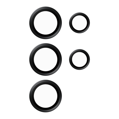 PanzerGlass Hoops Camera Lens Protector - Black - Glass, Metal