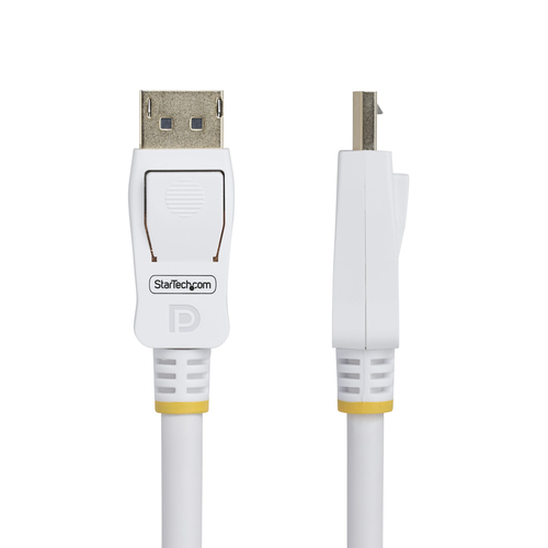 StarTech.com DP12-CABLE-6FTW. Kabellänge: 1,8 m, Anschluss 1: DisplayPort, Anschluss 2: DisplayPort. Kabeldurchmesser: 7,5