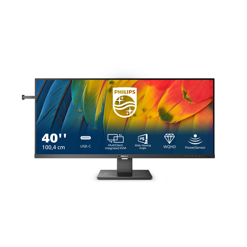 Philips 5000 series 40B1U5600/00. Display diagonal: 101.6 cm (40"), Display resolution: 3440 x 1440 pixels, HD type: Wide 