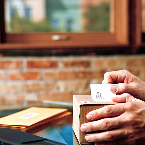 Etiquette personnalisable Dymo LabelWriter - 89 mm Hauteur x 41 mm Largeur - Rouleau - Amovible Adhésif - Blanc - Papier -