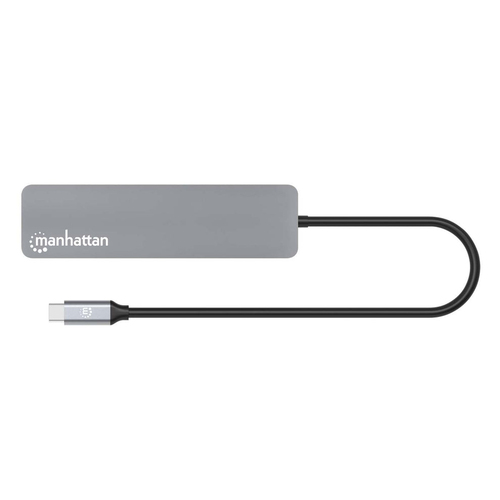 Manhattan USB 3.2 (Gen 1) Type C Docking Station for Notebook, MacBook, Tablet, Smartphone, Mouse, Keyboard, Flash Drive, 