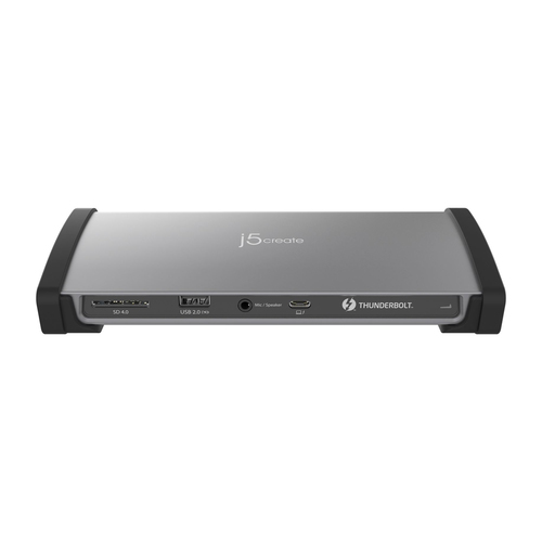 Docking station j5create Thunderbolt 4 per Desktop PC, Computer portatile, Monitor, Mouse, Tastiera, Stampante, Cuffie - L