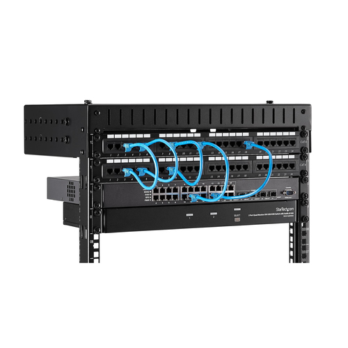 StarTech.com 8U 19" Wall Mount Network Rack - Adjustable Depth 12-20" Open Frame for Server Room /AV/Data/Computer Equipme