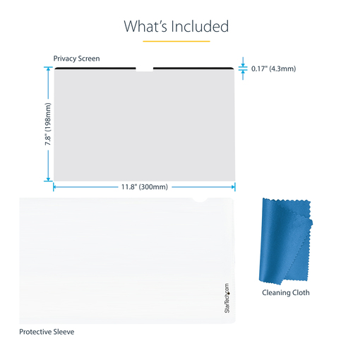 StarTech.com Anti-glare Privacy Screen Filter - 1 - For 33 cm (13") LCD MacBook Air - Blue Light Reduction - Scratch Resis