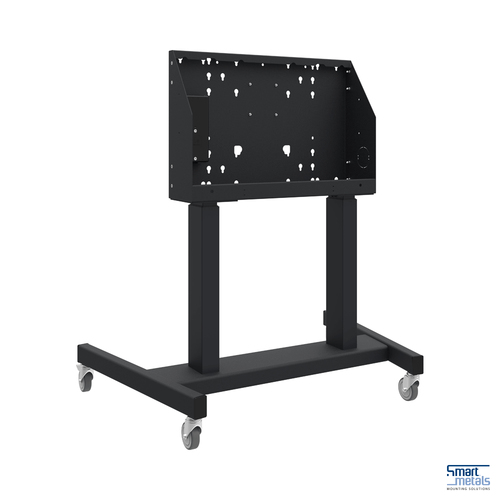 SmartMetals Display-Wagen - 120 kg Belastbarkeit - 4 Rollen - Metall - 1058 mm Breite x 772 mm Tiefe x 1795,5 mm Höhe - Sc