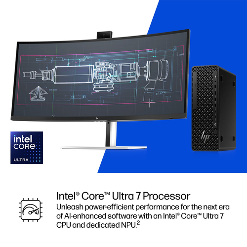 HP Z2 G1i Workstation - Intel Core Ultra 7 265 - 32 GB - 1 TB SSD - Small Form Factor - Black - Intel W880 Chip - Windows 