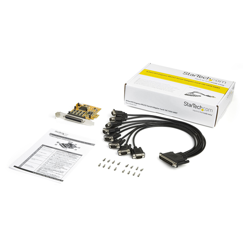 StarTech.com PEX8S1050. Hostschnittstelle: PCIe, Ausgangsschnittstelle: Seriell, Serielle Schnittstelle: RS-232. Produktfa