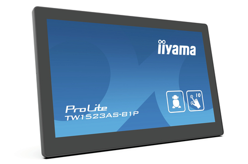iiyama ProLite TW1523AS-B1P. Taille de l'écran: 39,6 cm (15.6"), Résolution de l'écran: 1920 x 1080 pixels, Type HD: Full 