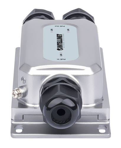 Intellinet 2-Port Outdoor Vandalproof Gigabit PoE++ Extender, Two 30 W Ports, Extends PoE up to 100 m (328 ft.), 60 W Powe