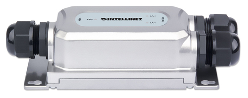 Intellinet 2-Port Outdoor Vandalproof Gigabit PoE++ Extender, Two 30 W Ports, Extends PoE up to 100 m (328 ft.), 60 W Powe