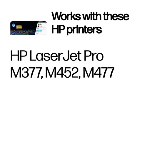 HP 410X Original Alto Yield Laser Cartucho de toner - Preto - 1 Cada - Laser - Alto Yield