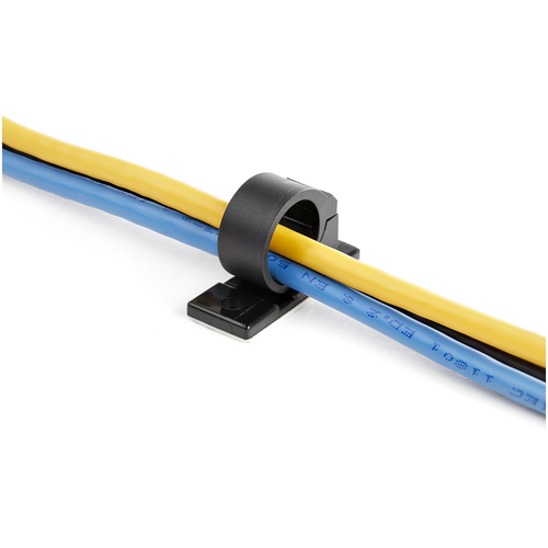 StarTech.com Kabelbinder - Schwarz - 100 / Pack Paket - TAA-konform - Kabel-Klemme - 15,2 mm Länge - Nylon 66