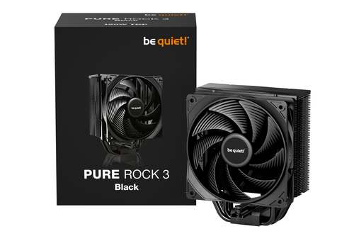 be quiet! Pure Rock 3 Kühllüfter - 4 x Heat Pipe(s) - 101,20m³/h Maximum Airflow - 2000 U/Min - Compatible Intel Socket: S