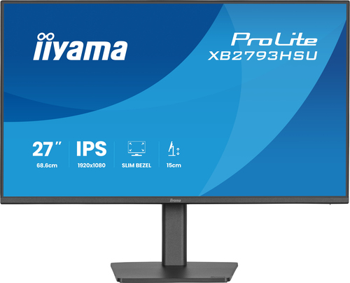 iiyama ProLite XB2793HSU-B1 27 Zoll Klasse Full HD LED-Monitor - 16:9 Format - Mattschwarz - 68,6 cm (27 Zoll) Viewable - 