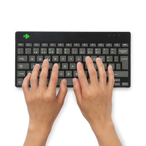 R-Go Compact Break Teclado - Compacto - Sem fios Conectividade - USB Tipo C Interface - Português - QWERTY Layout - Preto 