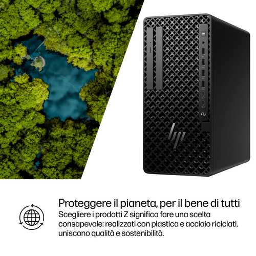 Desktop Computer HP Z1 G1i - Intel Core Ultra 9 285 - 32 GB - 1 TB PCI Express NVMe 4.0 SSD - Tower - Nero - Intel Q870 Ch