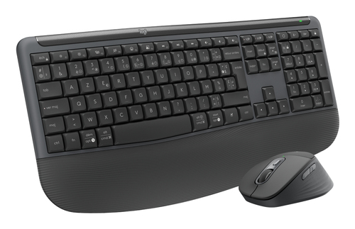 Clavier et souris Logitech Signature Comfort Plus MK880 - Français - USB Type C Piston plongeur Sans fil Bluetooth/RF 2,40
