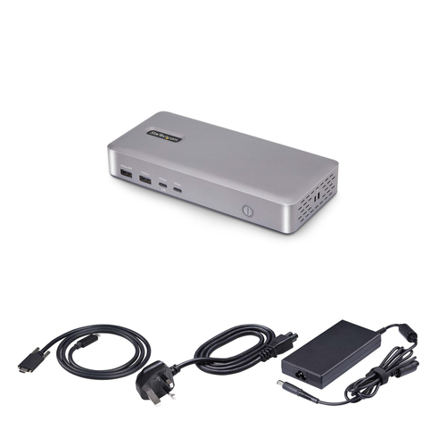 StarTech.com USB4 Docking Station for Tablet, Monitor, Smartphone, Notebook - Charging Capability - 165 W - Space Gray - D