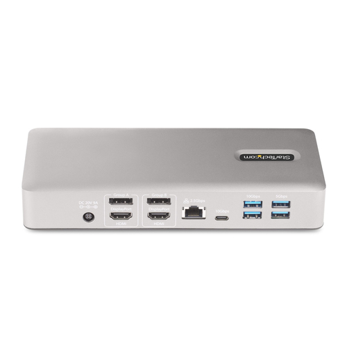 StarTech.com Universal USB4 & Thunderbolt 4 Docking Station, Quad Display on Windows, Dual Display on MacBook, HDMI DP Doc