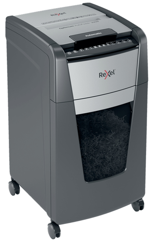 Rexel Optimum AutoFeed+ 300M Automatic Micro Cut Paper Shredder P5. Shredding type: Micro-cut shredding, Working width: 23